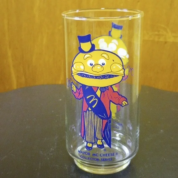 Vtg McDonald's Glasses: Ronald Hamburglar Mayor McCheese Big Mac Captain Crook - Picture 5 of 6